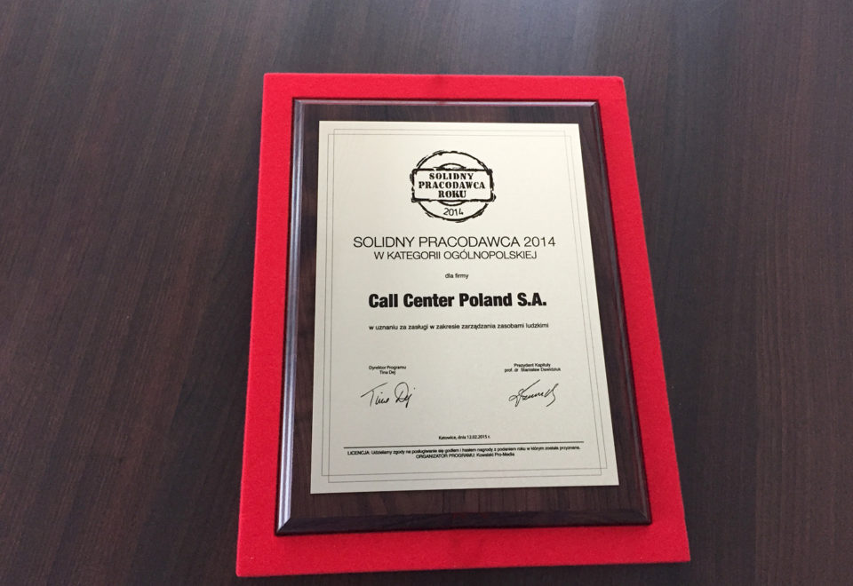 Solidny pracodawca roku